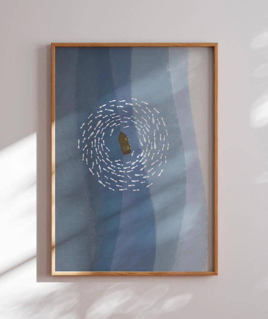 Mockup de quadros ambientados da marca Empório dos Quadros 6.